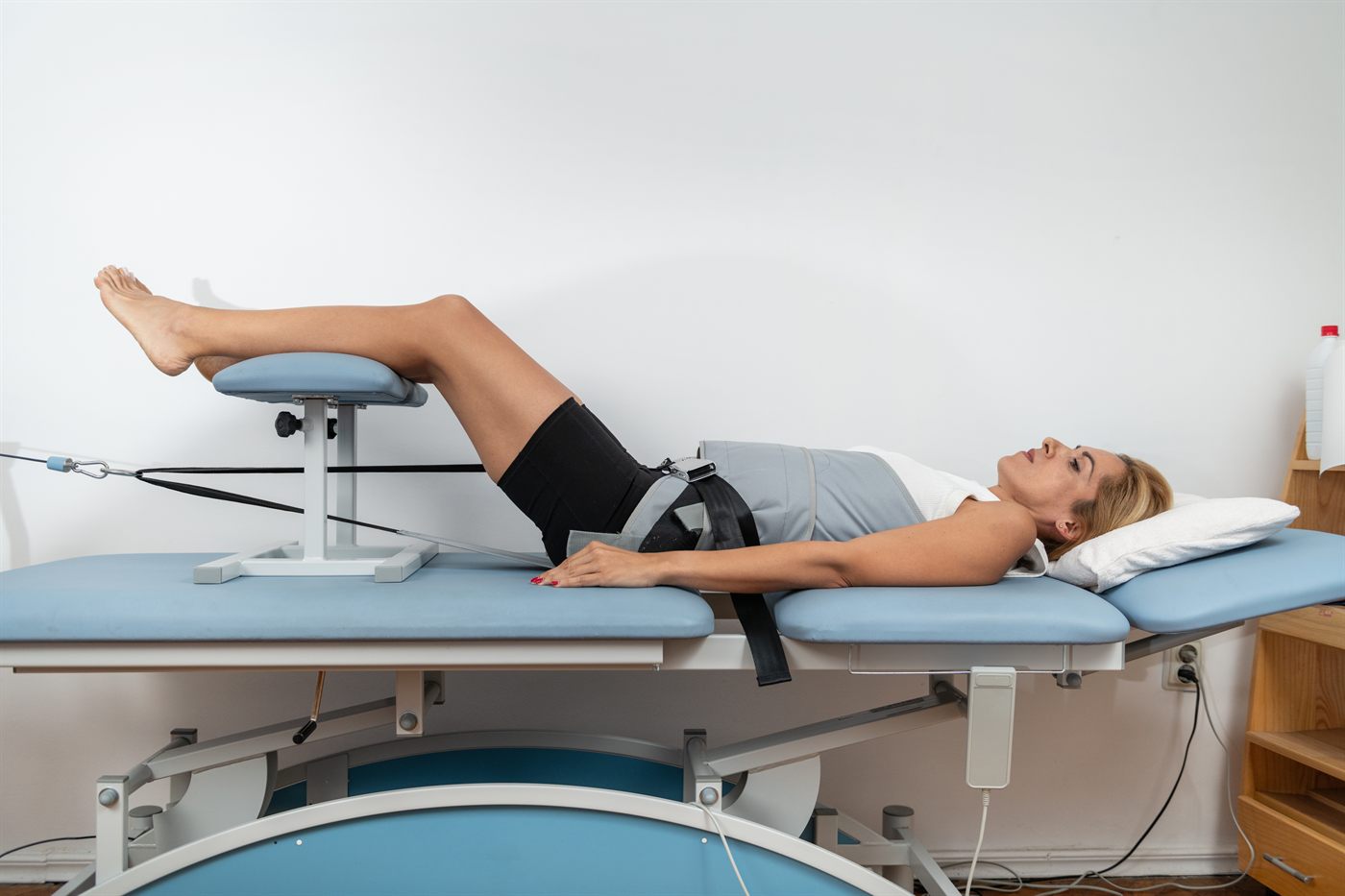 Dr. Michael Paule treating a patient at Tarrytown Chiropractic